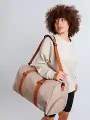 Бежевый сумка дорожная, большая