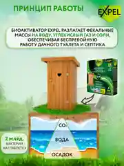 Бактерии для септика, выгребных ям и дачных туалетов, 4 шт