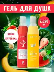 Гель для душа Eden "Банан", "Клубника", по 320 мл