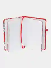 Красный ежедневник недатированный, блокнот, твёрдая обложка, 16 x 11 см