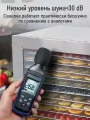 Прозрачный профессиональная сушилка для овощей и фруктов STINGRAY ST-FD707A , 14 уровней, 1200Вт