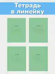 Тетрадь школьная в линейку 12/18/24 листа, 3/5/10 штук