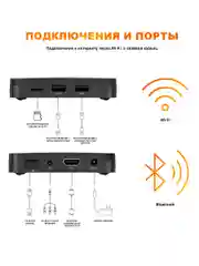 Смарт ТВ приставка DGMedia Кинозал Android 10, Allwinner H313, 2/8 Гб, Wi-Fi, 4K