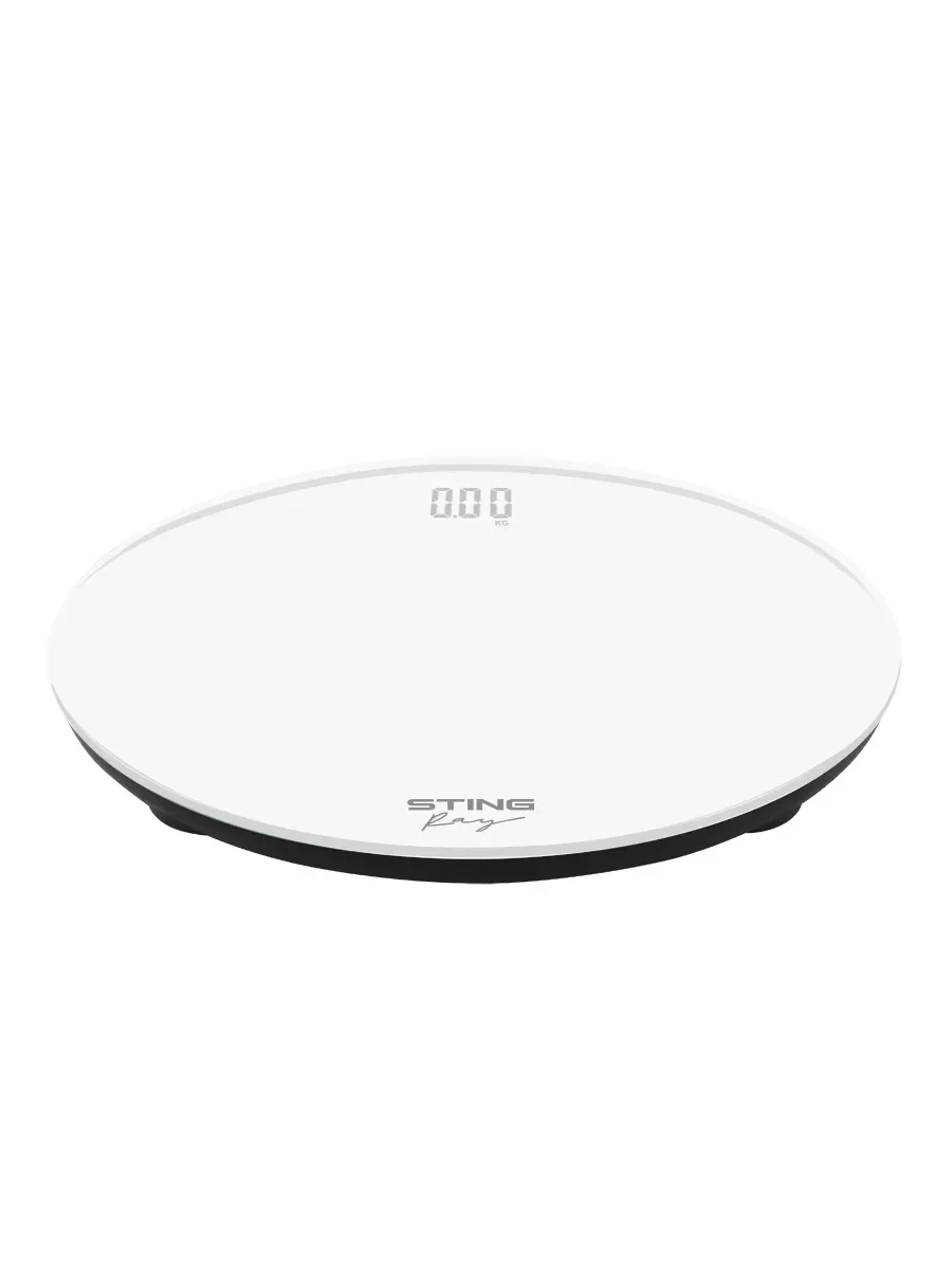 Белый весы напольные электронные STINGRAY ST-SC5004A с индикатором температуры, белый жемчуг