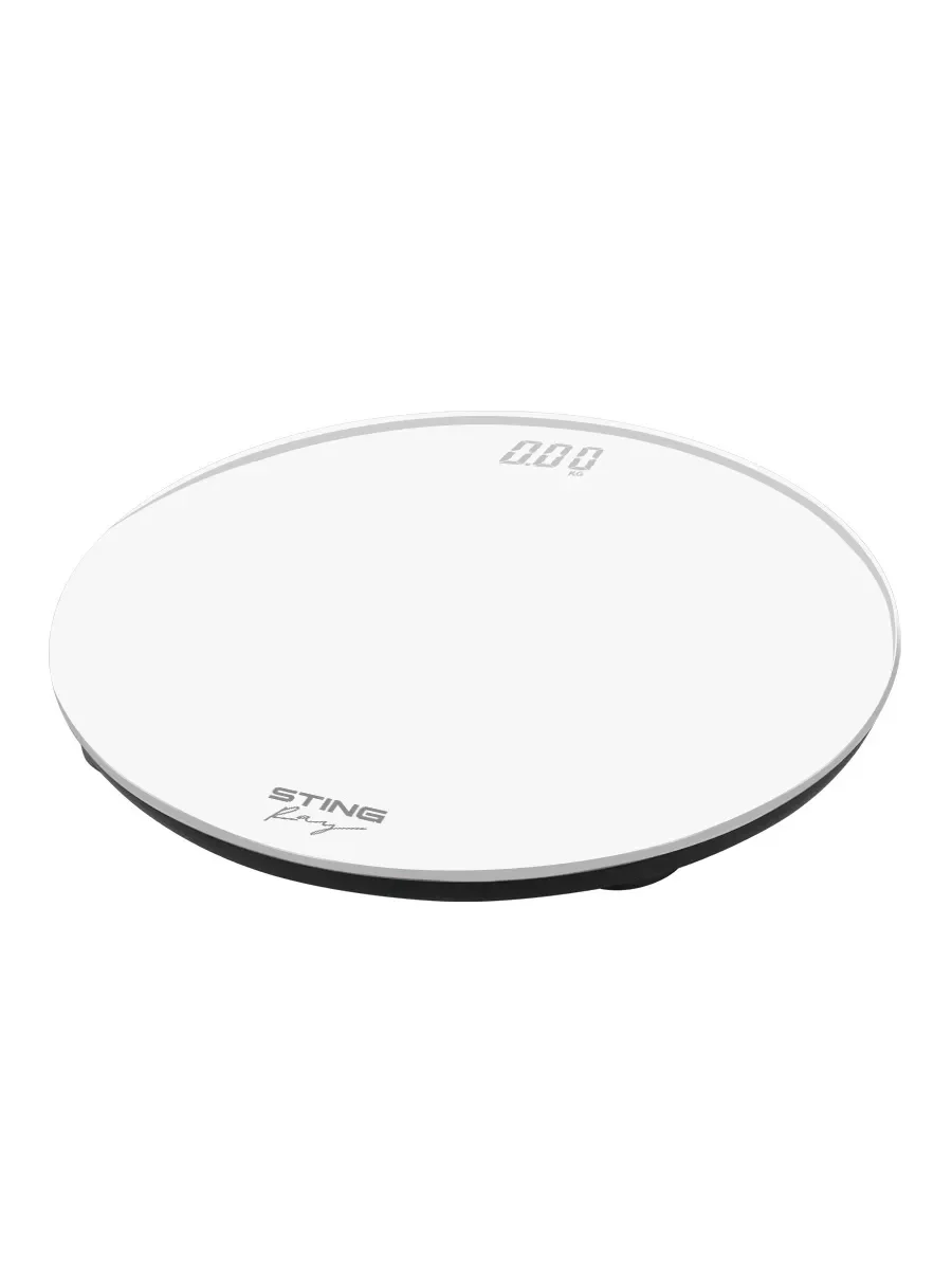 Белый весы напольные электронные STINGRAY ST-SC5004A с индикатором температуры, белый жемчуг