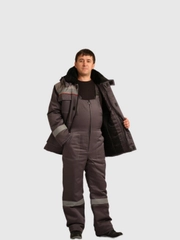Спецодежда, Костюм рабочий утепленный ВИХРЬ, серый