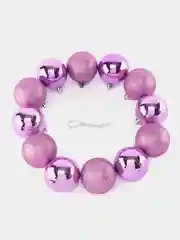 Кораллово-розовый набор ёлочных игрушек шаров украшения 12 шт 6см