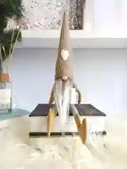 Кремовый гном новогодний набор 2 шт