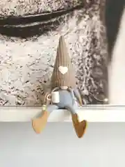 Кремовый гном новогодний набор 2 шт