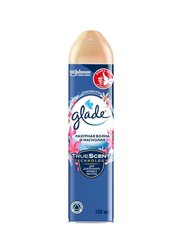 Аэрозоль Glade "Лазурная волна и Магнолия", 300 мл
