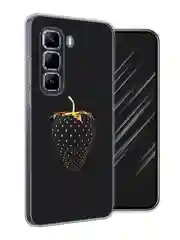 Разноцветный чехол на Infinix Hot 50 Pro / Инфиникс Хот 50 Про прозрачный, с принтом, защита камеры