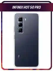 Прозрачный чехол на Infinix Hot 50 Pro / Инфиникс Хот 50 Про прозрачный, с принтом, защита камеры