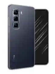 Прозрачный чехол на Infinix Hot 50 Pro / Инфиникс Хот 50 Про прозрачный, с принтом, защита камеры