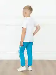 Бирюзовый брюки детские Утенок ,домашние с лампасами