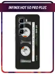 Чехол на Infinix Hot 50 Pro Plus / Инфиникс Хот 50 Про Плюс прозрачный, с принтом