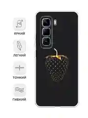 Разноцветный чехол на Infinix Hot 50 Pro Plus / Инфиникс Хот 50 Про Плюс прозрачный, с принтом
