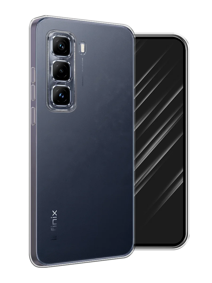 Прозрачный чехол на Infinix Hot 50 Pro Plus / Инфиникс Хот 50 Про Плюс прозрачный, с принтом