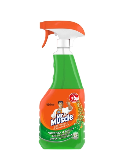 Средство для стекол и поверхностей Mr. Muscle "Утренняя роса", триггер, 530 мл