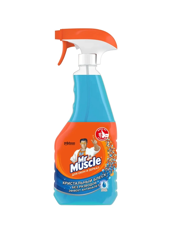 Средство для окон и зеркал Mr. Muscle  "После дождя", триггер, 530 мл