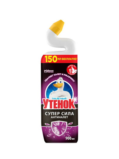 Чистящее средство для унитаза Туалетный Утенок, гель, 900 мл