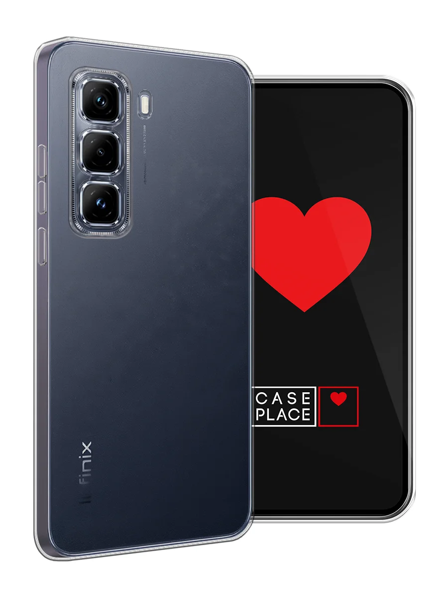 Прозрачный чехол на Infinix Hot 50 Pro Plus / Инфиникс Хот 50 Про Плюс прозрачный, с принтом