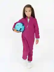 Фуксия флисовый комбинезон. Утенок