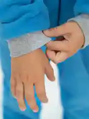 Бирюзовый флисовый комбинезон. Утенок