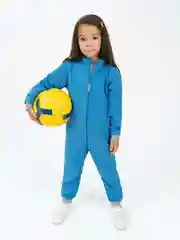 Бирюзовый флисовый комбинезон. Утенок
