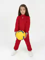 Коралловый флисовый комбинезон. Утенок