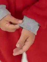 Коралловый флисовый комбинезон. Утенок