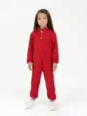 Коралловый флисовый комбинезон. Утенок