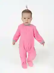 Розовый детский флисовый комбинезон Утенок