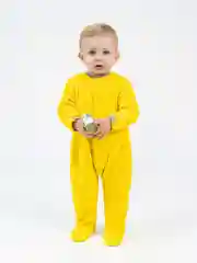 Желтый детский флисовый комбинезон Утенок