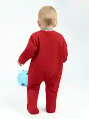 Красный детский флисовый комбинезон Утенок