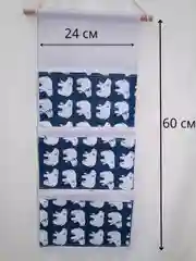 Бирюзовый органайзер подвесной с карманами