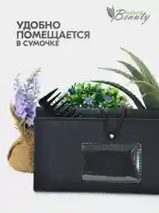 Расческа-гребень для волос карбоновая с крупными редкими зубчиками
