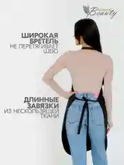 Фартук для парикмахера, барбера, флориста, 3D, водонепроницаемый, на завязках, с карманом