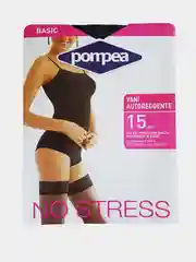 Капроновые белые чулки с ажурной резинкой Pompea Vani no stress свадебные