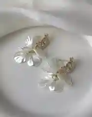 Белый серьги,  бижутерия,женские