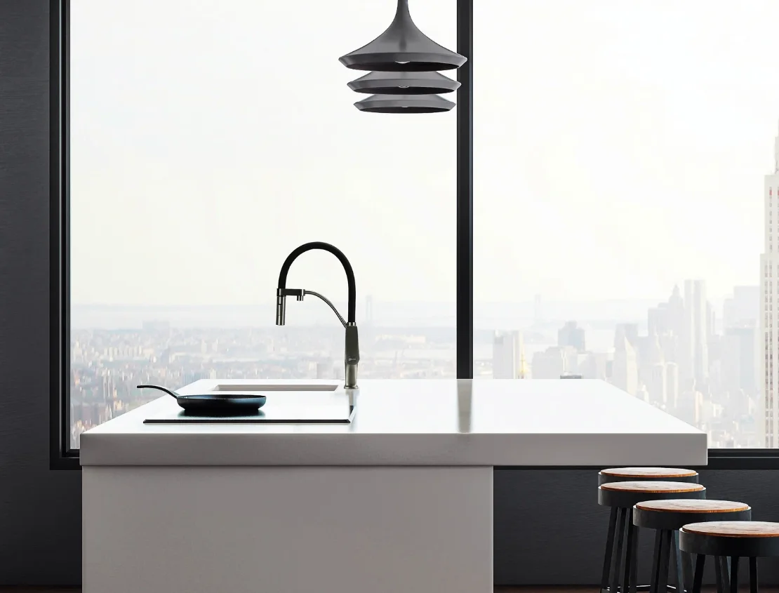 Смеситель Lemark Bronx LM3761GM для кухни