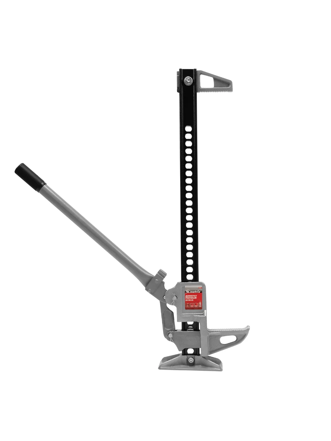 Домкрат реечный, 3 т, h подъема 115-660 мм, High Jack, MATRIX, 505155