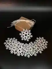Набор из 10 ёлочных игрушек "Снежинка Морозко"