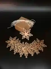Набор из 10 ёлочных игрушек "Снежинка вьюга"