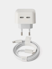 Комплект быстрой зарядки 35w на два входа Tupe-C для iPhone