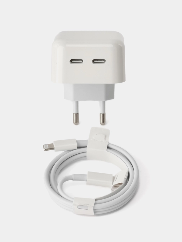 Комплект быстрой зарядки 35w на два входа Tupe-C для iPhone