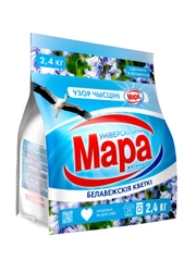 Средство моющее синт. порошкообразное универсальное Мара Белавежскія кветкі автомат,2,4 кг