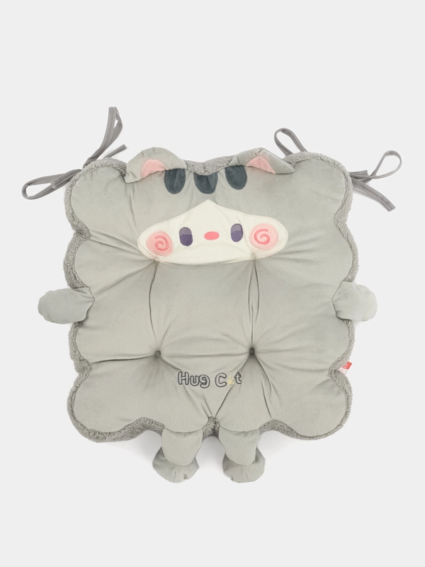 Подушка игрушка сидушка на стул мягкая котик Hug Cat Petal