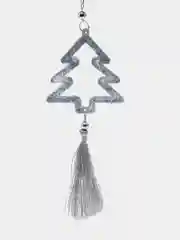 Серебряный ёлочные игрушки, серебряные, сердце, 1 шт, новогоднее украшение, декор, сердце, елка