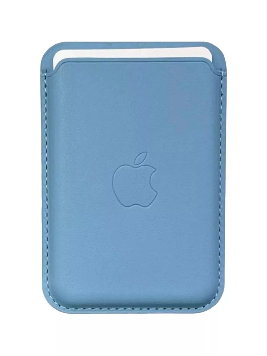 Голубой картхолдер MagSafe Leather Wallet для iPhone
