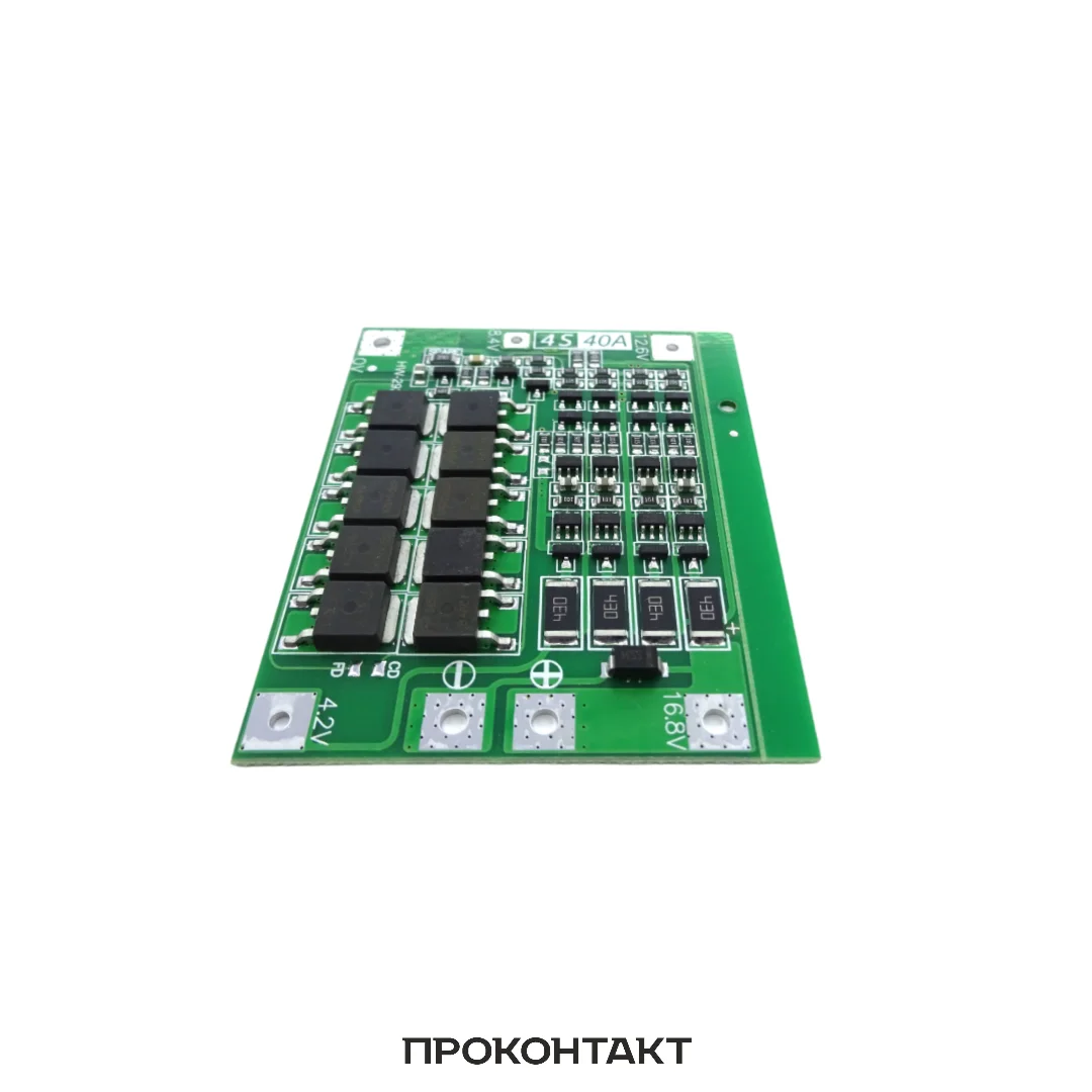 Плата защиты батареи BMS PCM для li-ion  4S  40A с балансировкой